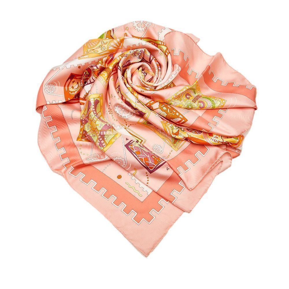 Hermes La Mecanique des Idees Silk Scarf